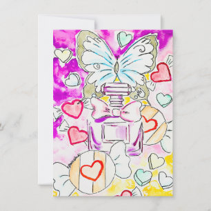Correspondance Carte de la Saint-Valentin papillon