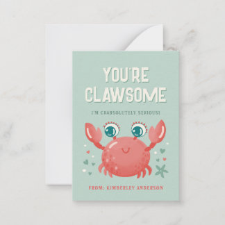 Correspondance Carte de la Saint-Valentin pour la classe Clawsome