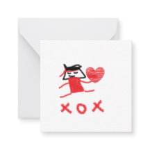 Carte de la Saint-Valentin pour les champignons