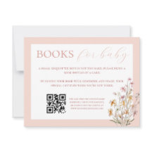 Carte de livre Baby shower Baby in Bloom