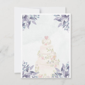 Correspondance Carte de mariage plat