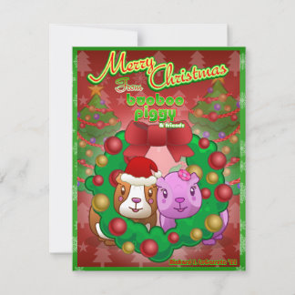 Correspondance Carte de Noël Booboo Piggy 2022