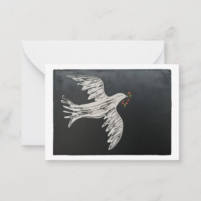 Correspondance Carte de Noël de la colombe (Devant)