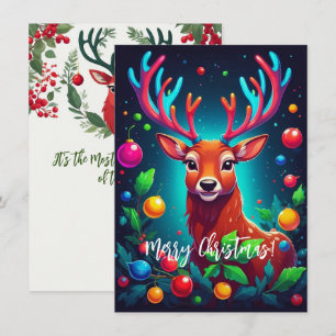 Correspondance Carte de Noël "Reindeer & Baubles"