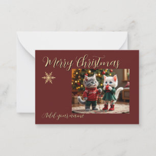Correspondance Carte de Noël – Tom & Luna Scène de lumières de fê