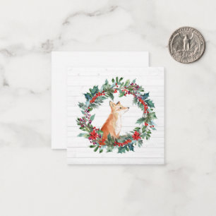 Correspondance Carte de Noël Woodland Fox