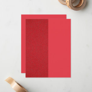 Correspondance Carte de note à plat rouge à la tomate fractionnée
