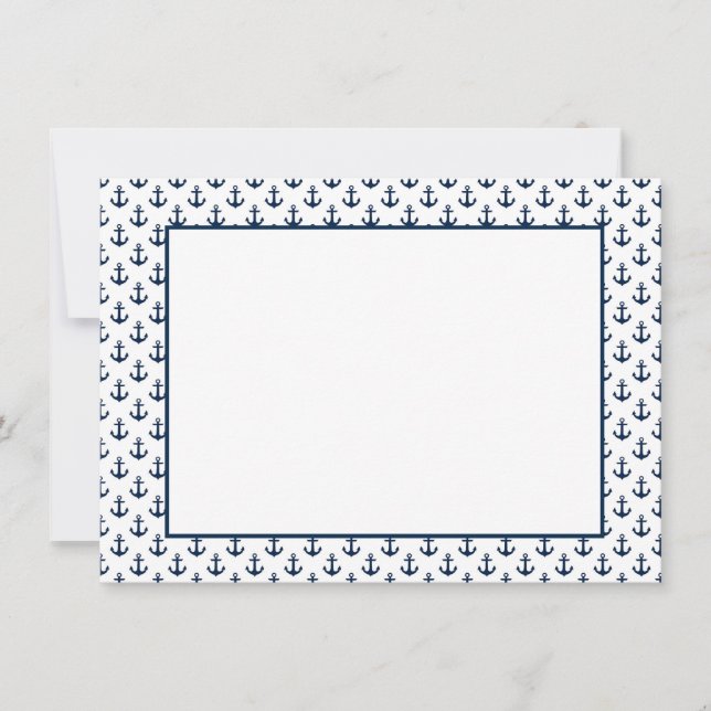 Correspondance Carte de Note Ancre (Devant)