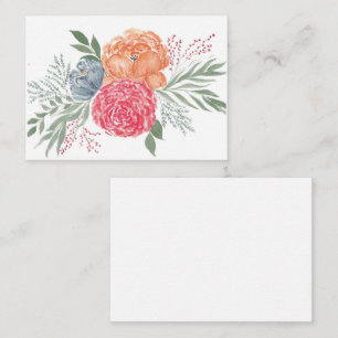 Correspondance Carte de note Bouquet d'été