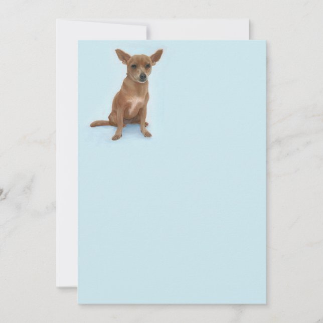 Correspondance Carte de note Charming Chiweenie (Devant)