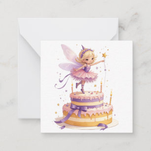 Correspondance Carte de note d'anniversaire d'Imaginaire de fée