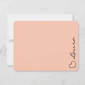 Correspondance Carte de note de cadeau personnalisée avec nom en
