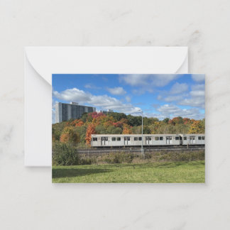 Correspondance Carte de note de métro d'automne
