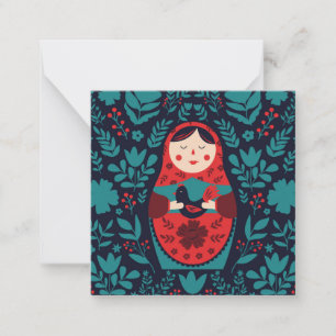 Correspondance Carte de note Matreshka