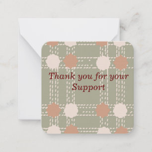 Correspondance Carte de note Motif ligne et circulaire