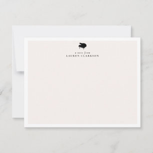 Correspondance Carte de note musicale minimaliste pour piano noir