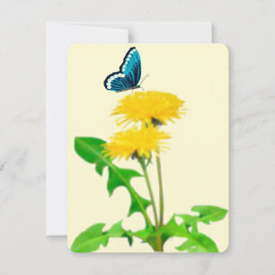Correspondance Carte de note papillon Dandelion