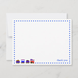 Correspondance Carte de note personnalisée du train coloré
