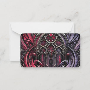 Correspondance Carte de note plat aux arches gothiques