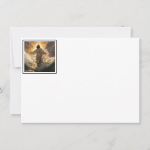 Correspondance Carte de note plat de prière Jésus