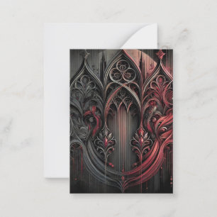Correspondance Carte de note plat Gothique Elegance