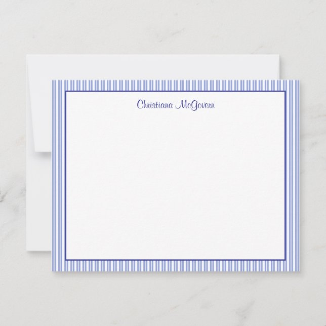 Correspondance Carte de note plate (Devant)