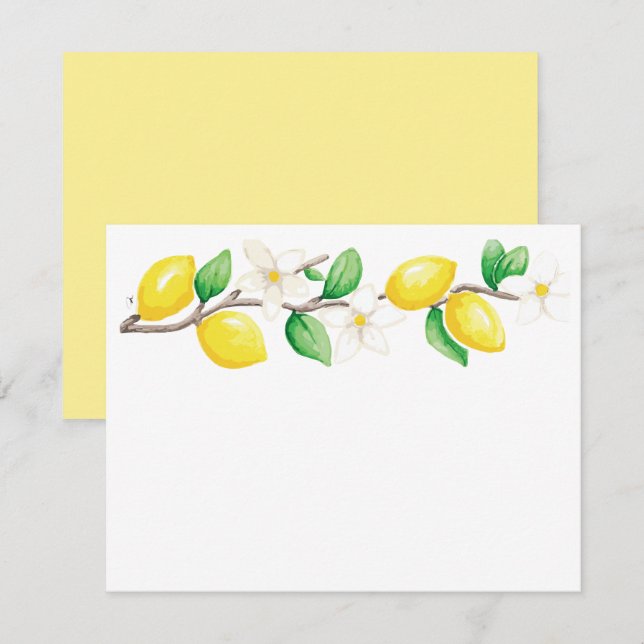 Correspondance Carte de note plate (Devant / Derrière)