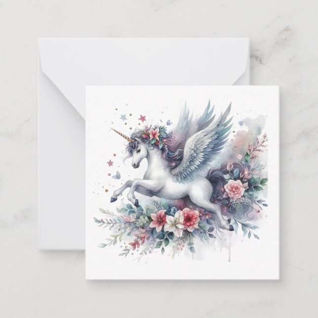Correspondance Carte de note Unicorn (Devant)