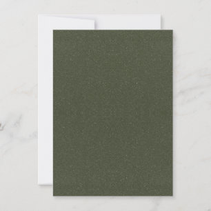 Correspondance Carte de note verte en mousse texturée - personnal