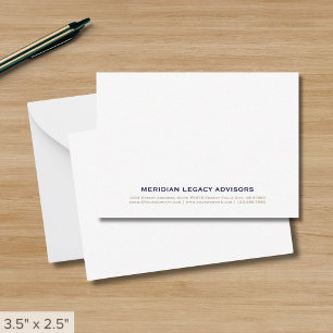 Correspondance Carte de notes professionnelles minimaliste