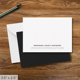 Correspondance Carte de notes professionnelles minimaliste