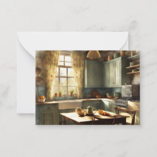 Correspondance Carte de notes vierge de cuisine vintage