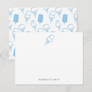 Correspondance Carte de papier à lettres Blue Ice Cream