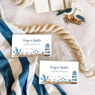 Correspondance Carte de rabat de couche de Baby shower nautique