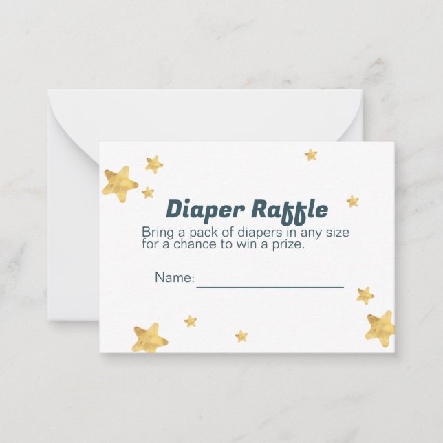 Correspondance Carte de rabat pour Baby shower (Devant)
