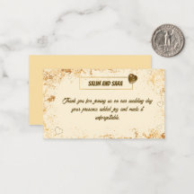 Carte de remerciement élégante pour les invités de