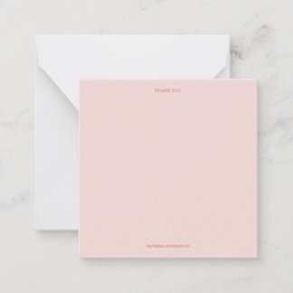 Correspondance Carte de remerciement minimale