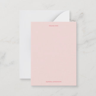 Correspondance Carte de remerciement minimale