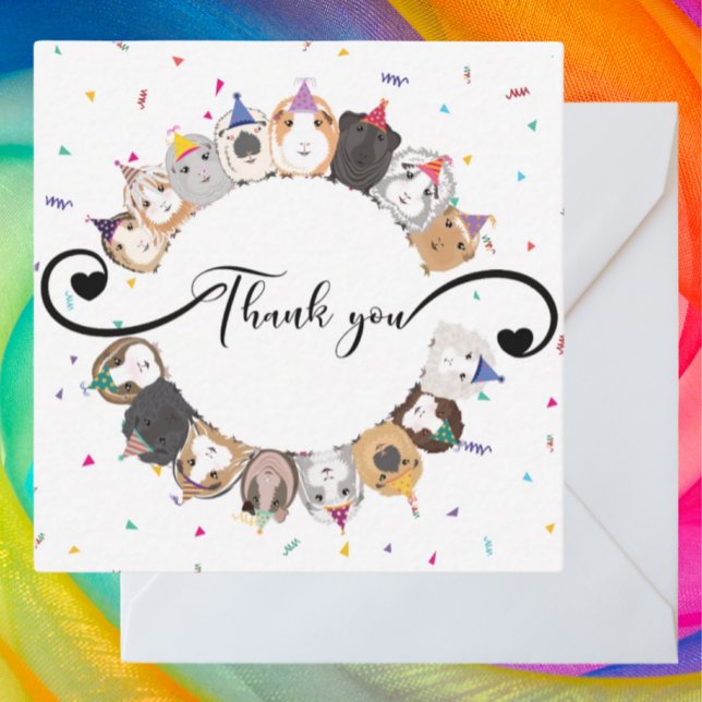 Correspondance Carte de remerciement pour l'anniversaire de cocho (Créateur téléchargé)