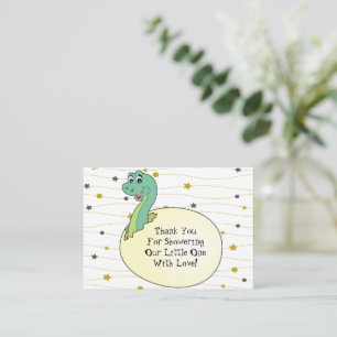 Correspondance Carte de remerciements de Baby shower Cute Dinosau