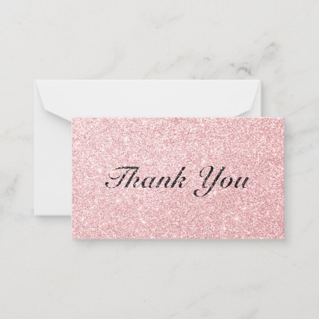 Correspondance Carte de remerciements de style de Parties scintil (Devant)