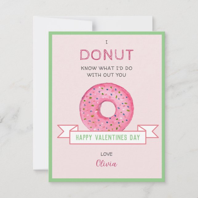 Correspondance Carte de Saint-Valentin Mini plate Donut (Devant)