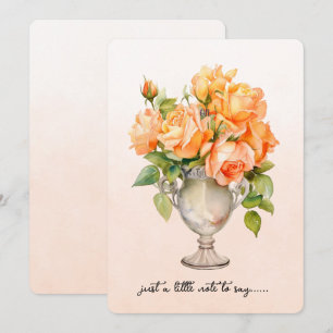 Correspondance Carte de vase de roses orange
