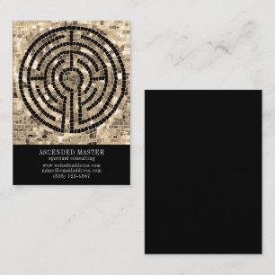Correspondance CARTE DE VISITE LABYRINTH V 3.5x2.5 - Noir
