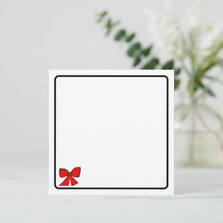 Correspondance Carte de vœux à ruban rouge