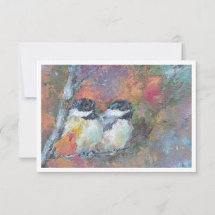 Correspondance Carte de vœux avec reproduction d'une peinture à l