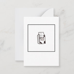 Correspondance Carte de vœux, carte de lait de vache, carte drôle