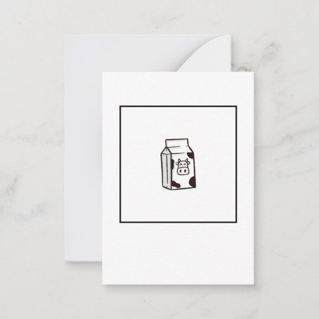 Correspondance Carte de vœux, carte de lait de vache, carte drôle (Devant)