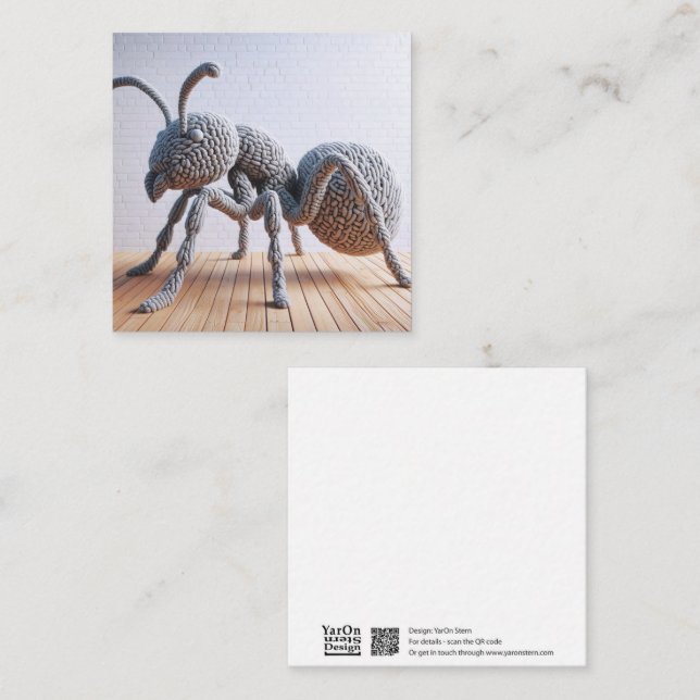 Correspondance Carte de voeux Crochet Ant (Devant / Derrière)