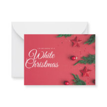 Carte de voeux de Noël blanc